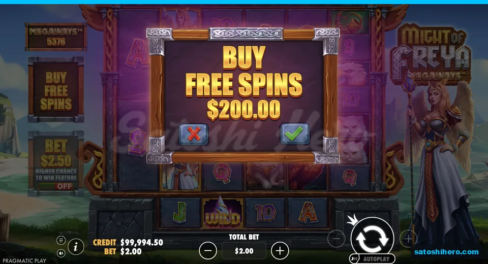 Buy menu opens at the live stake