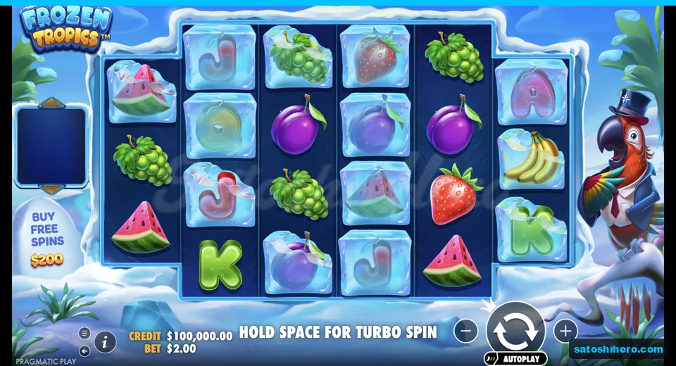 Board rests with frozen fruit symbols