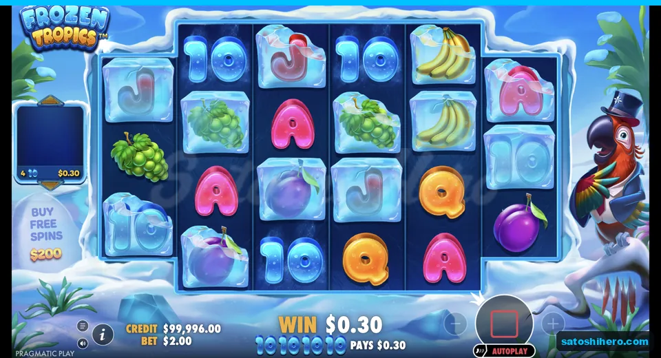 Line win resolves across five Ten symbols