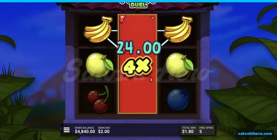 Middle wild reel shows $24 at 4x