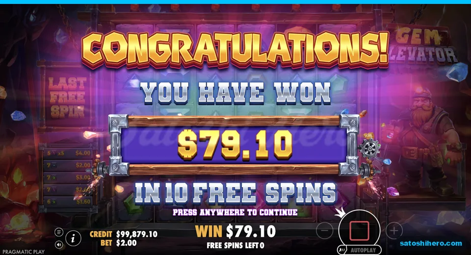 Collect screen shows $79.10 won