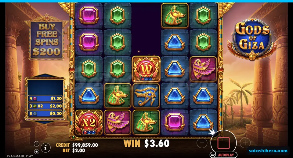 Line win resolves with x2 Wild medallion