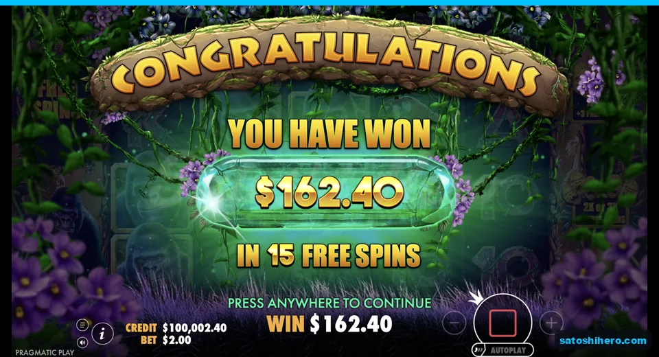 Collect screen shows $162.40 won in 15 spins