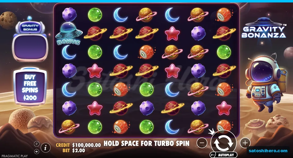 Board rests with planets and bonus meter