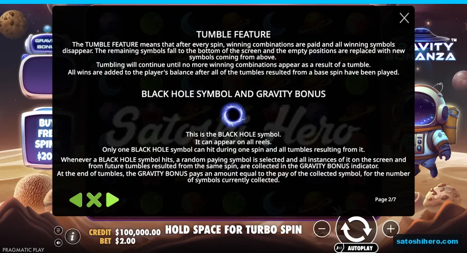 Black Hole rules page explains collection