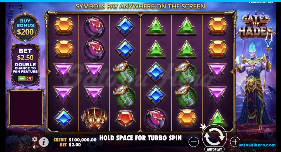 Idle 6x6 grid beside Hades and buy sign