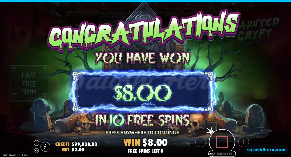 Collect screen shows an $8.00 total