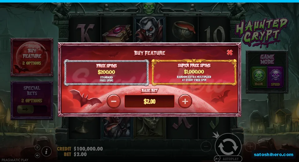 Buy menu opens with $200 and $1000 options