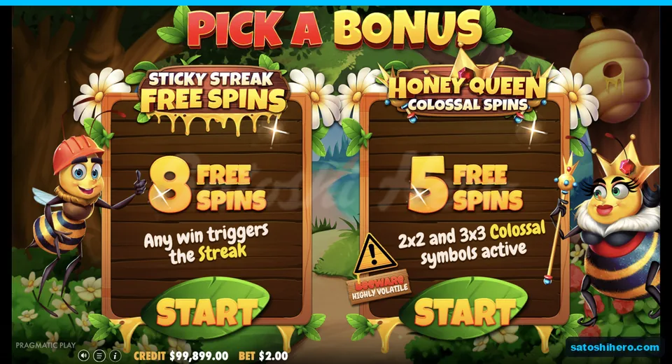 Free spins choice opens with two modes