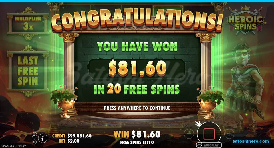 Collect screen shows $81.60 total won