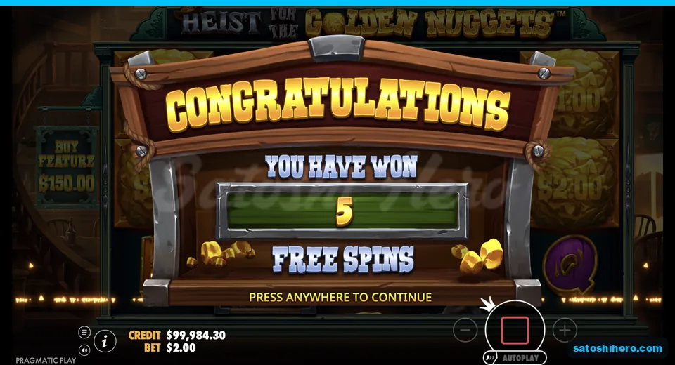 Line win pays $5.20 across outlaw symbols