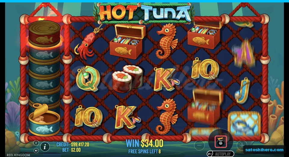 Free spins continue with fish values visible