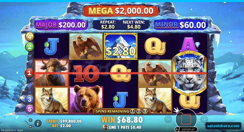 Money symbol lands during free spins