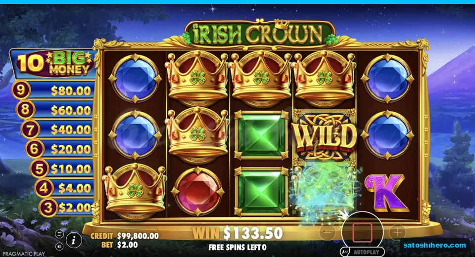 Bought round shows Crowns and Wilds