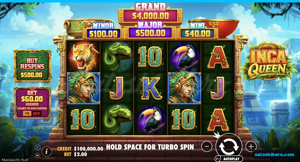 Base screen idles with jackpots and jungle symbols