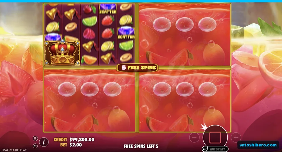 Free spins show one open matrix and locked boards