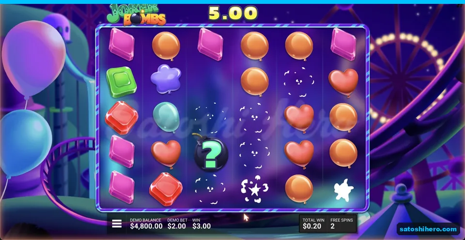 Question-mark bomb and $3 pending win