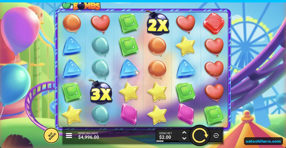 Two bomb symbols marked 2x and 3x