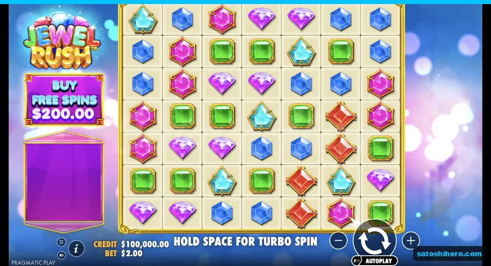 Base grid settles with coloured jewels