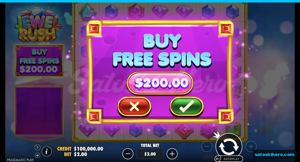 Buy menu opens at the live stake