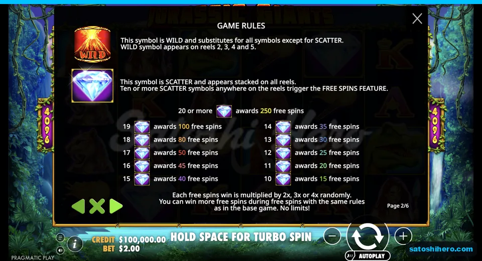 Volcano wild and stacked diamond scatter tables