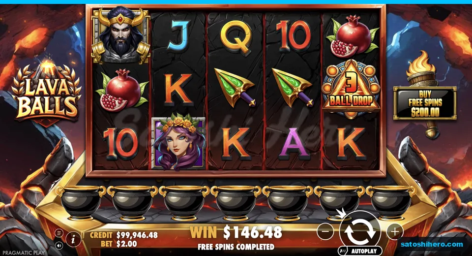 Win screen shows one hundred forty six dollars