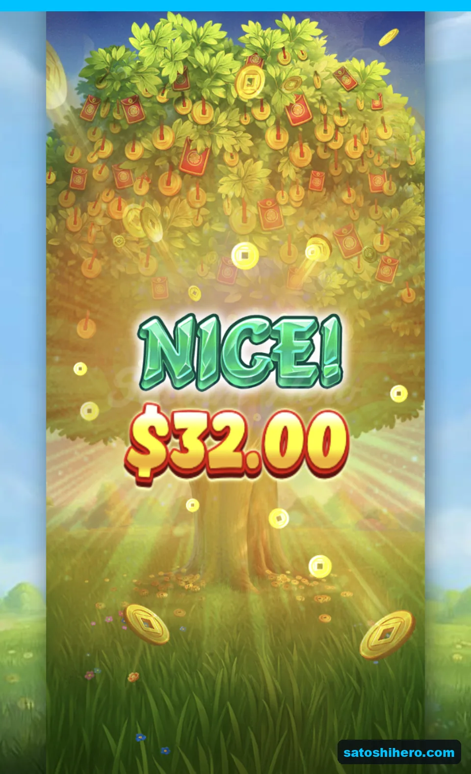 Collect envelope pays a $32 win