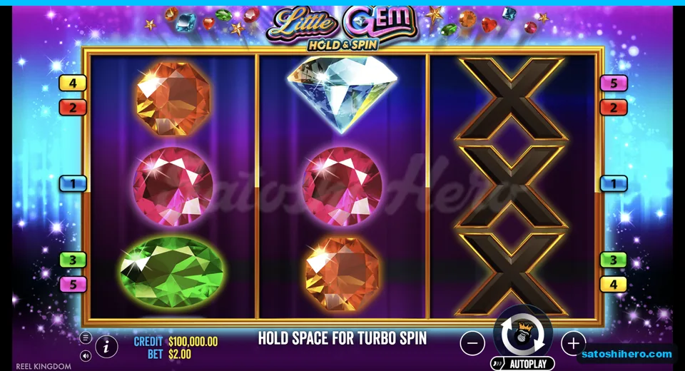 Idle grid shows gems above the bet bar