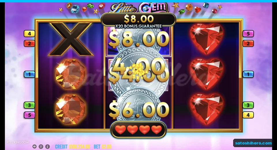 Money coins hold with four respins lit