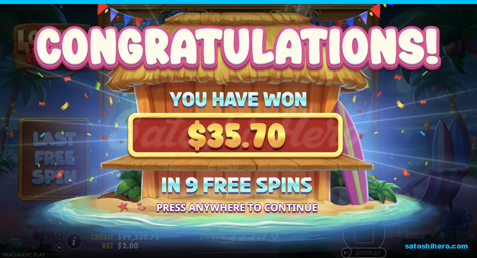 Collect screen totals $35.70 from super spins