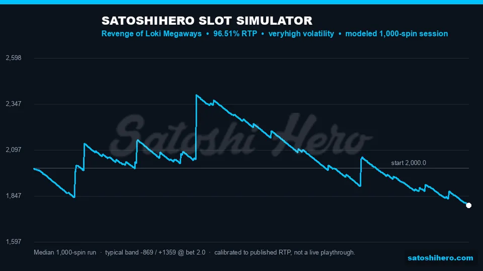 Projection line swings over one thousand spins