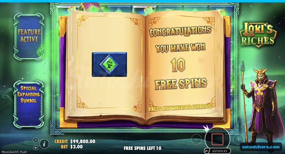 Book opens and draws the green rune