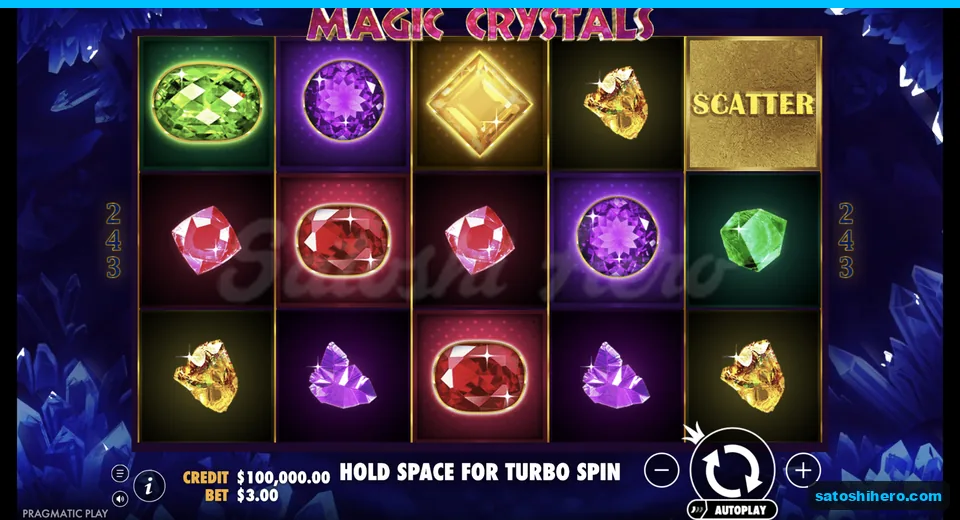 Base grid settles with crystals and Scatter book