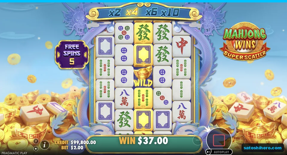 Free spins run with gold center reel