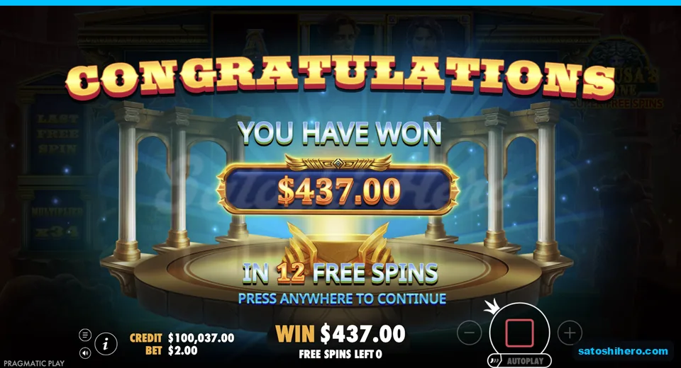 Collect screen returns four hundred thirty seven dollars
