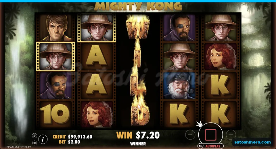 Expanded wild pays a $7.20 line win