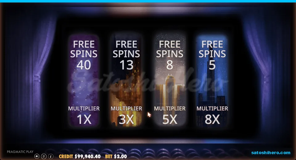 Pick screen offers four bonus choices