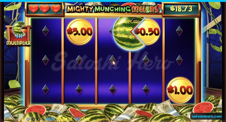 Feature collects coins with 4x multiplier active
