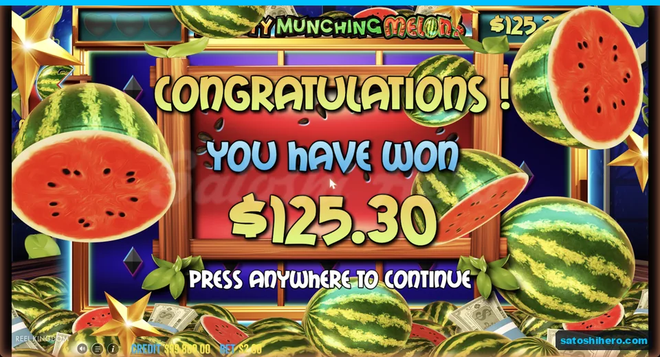 Collect screen confirms 125.30 dollar total