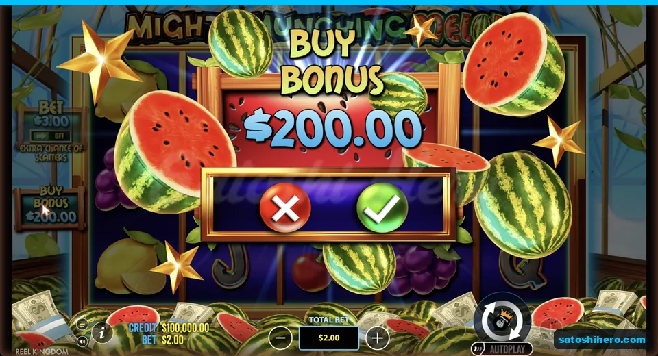 Buy menu opens at the live stake