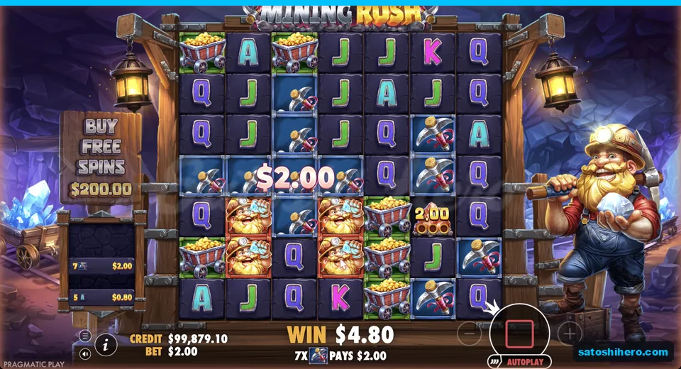 Connected block pays $4.80 beside a nugget award