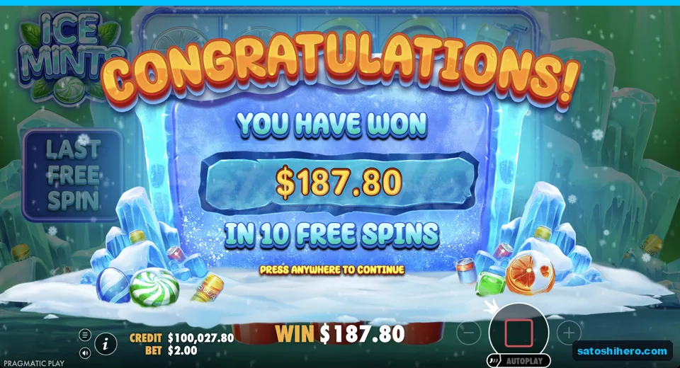 Collect screen shows $187.80 won