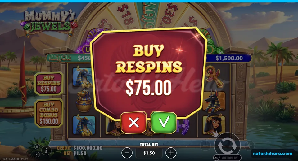 Buy menu opens at the live stake