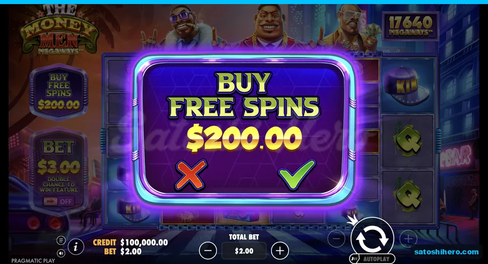 Buy menu opens at the live stake