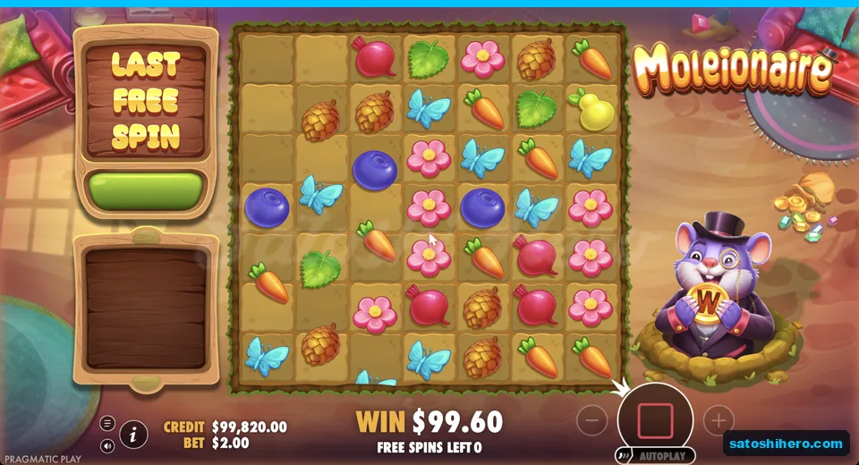 Bought round reaches last free spin