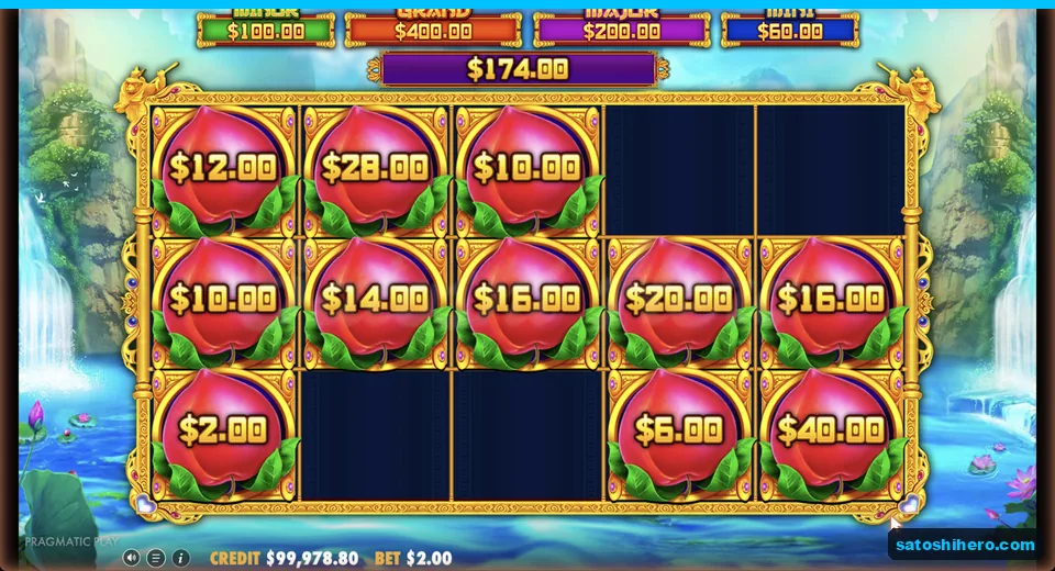 Respin total collects from locked peach values