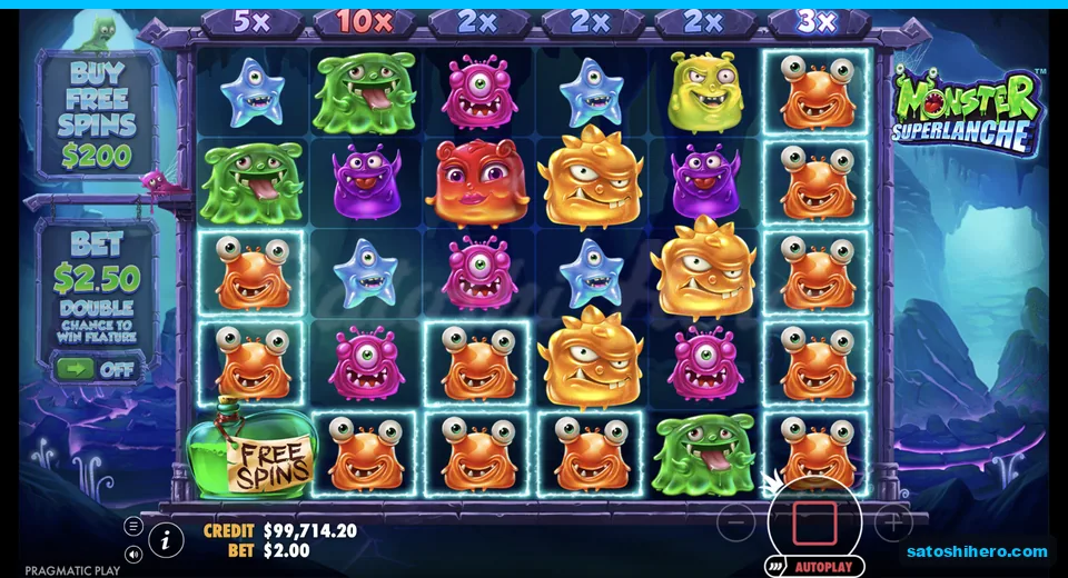 Orange monster cluster lights during a tumble