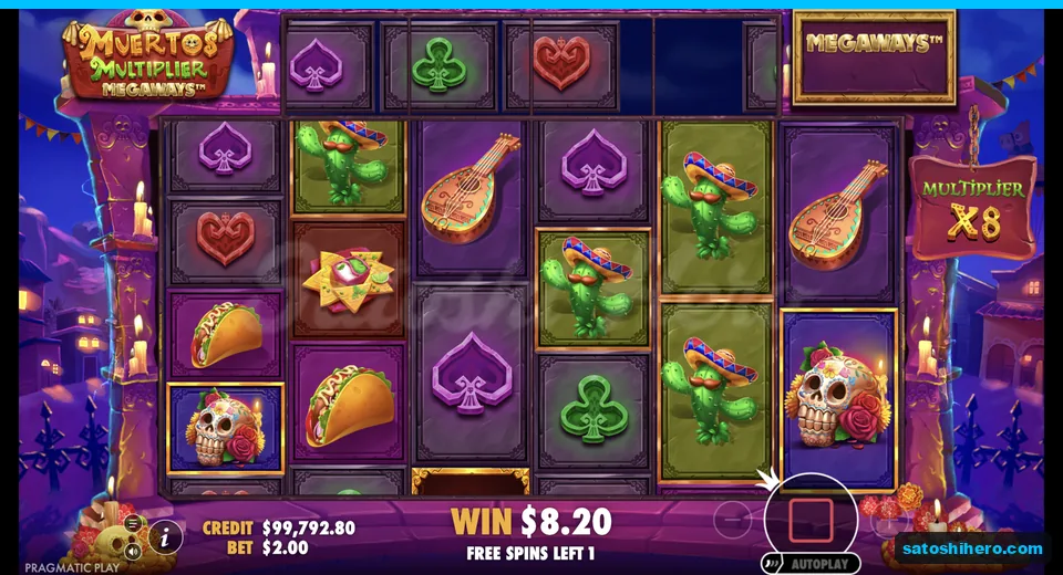 Free spins grid settles with meter at x8