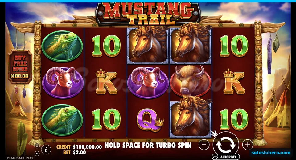 Idle five-reel board at a $2.00 stake