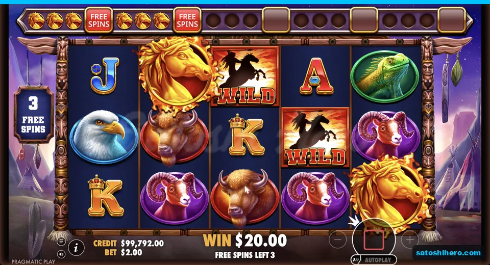 Free spins run with meter and sticky wilds